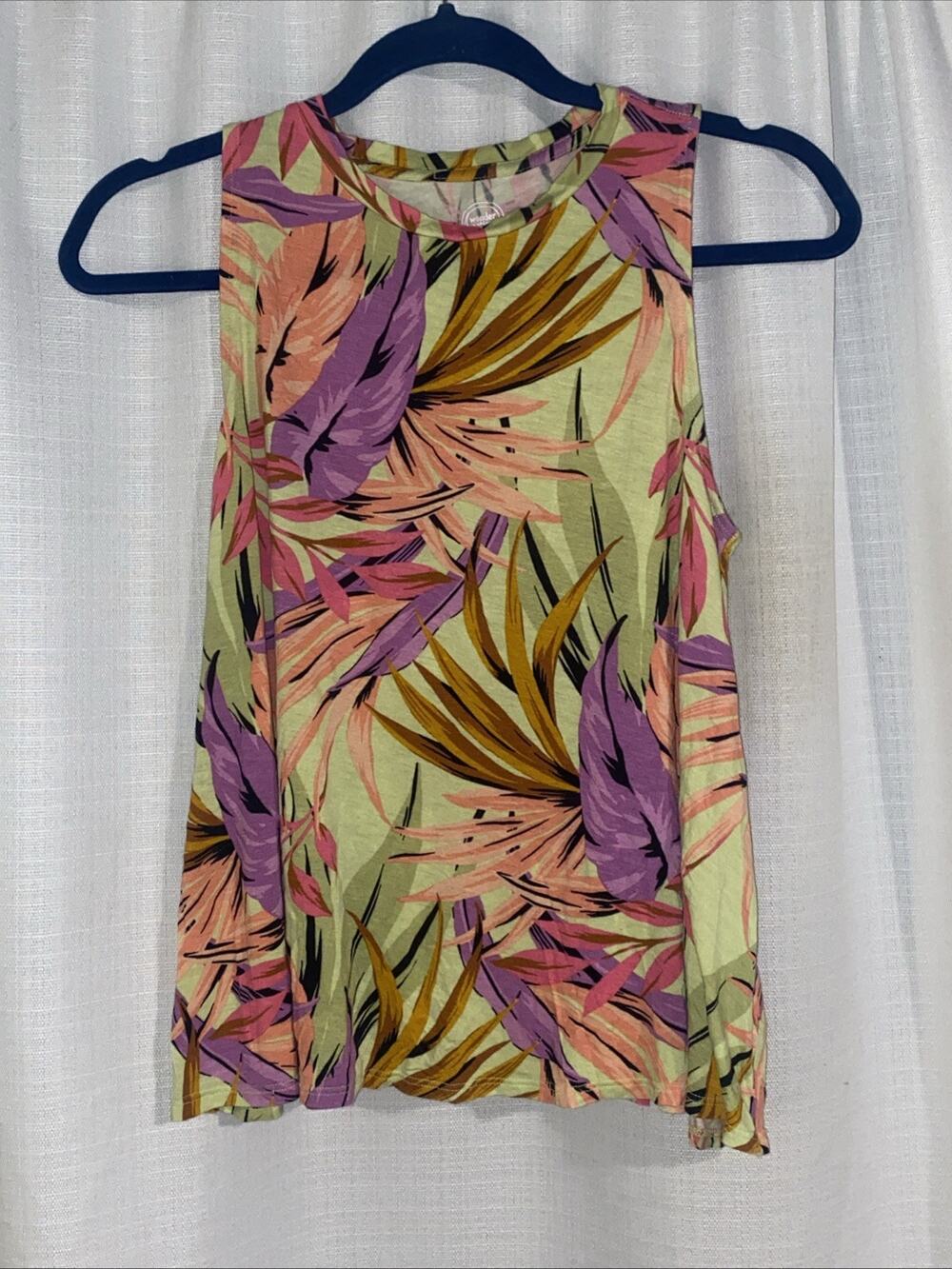 wonder nation xl 14-16 plus Tropical Pattern Top